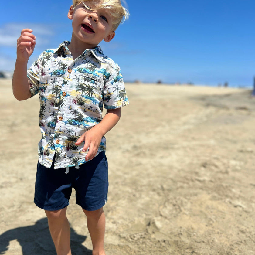 TIMOTHY Navy Pique Shorts