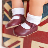 Emma Pre-Walker Baby Shoes - Burgundy