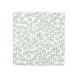 Cotton Muslin Swaddle Blanket - Leaf Motif