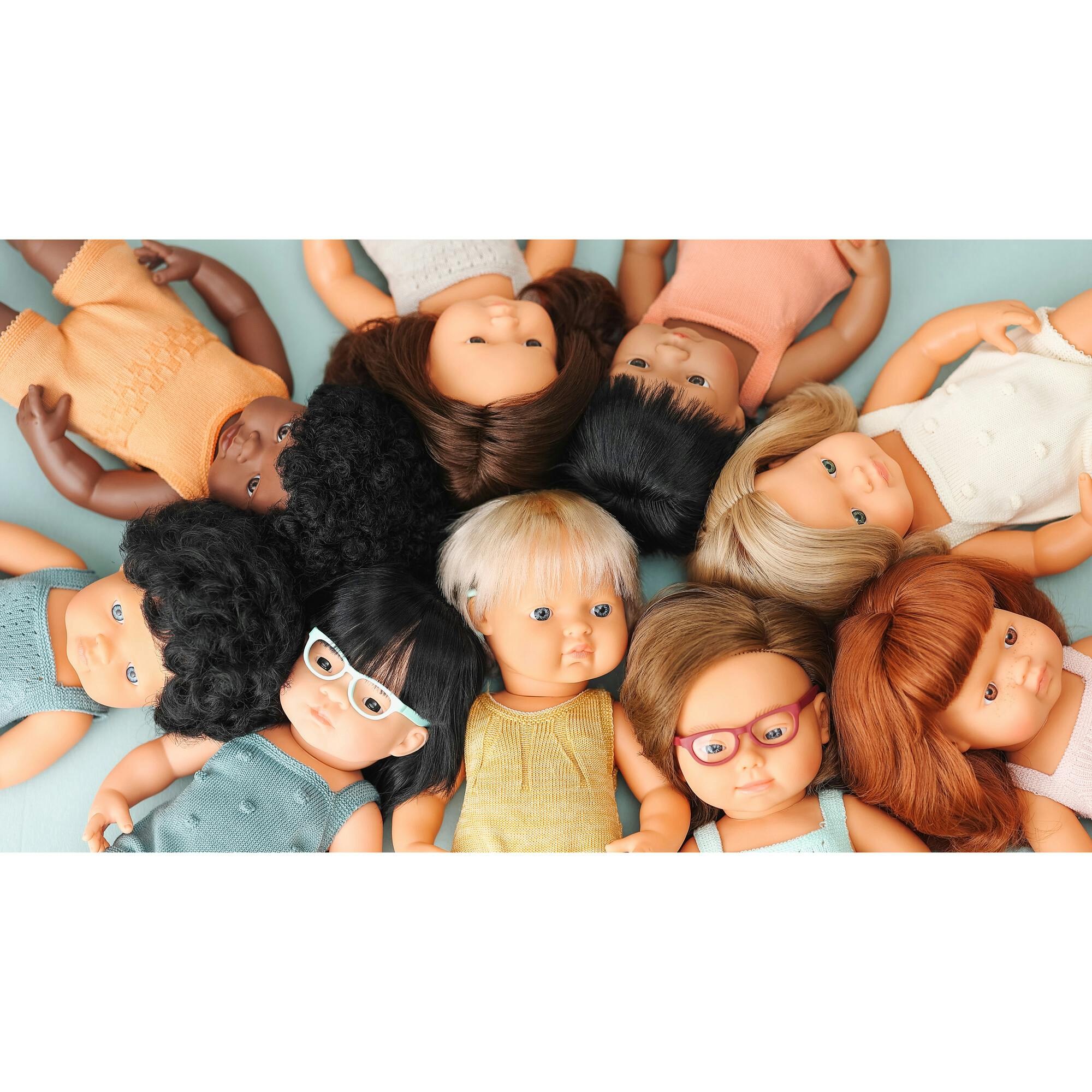 Colourful Edition Collection - Baby Doll Hispanic Girl 15” (salmon rompers)