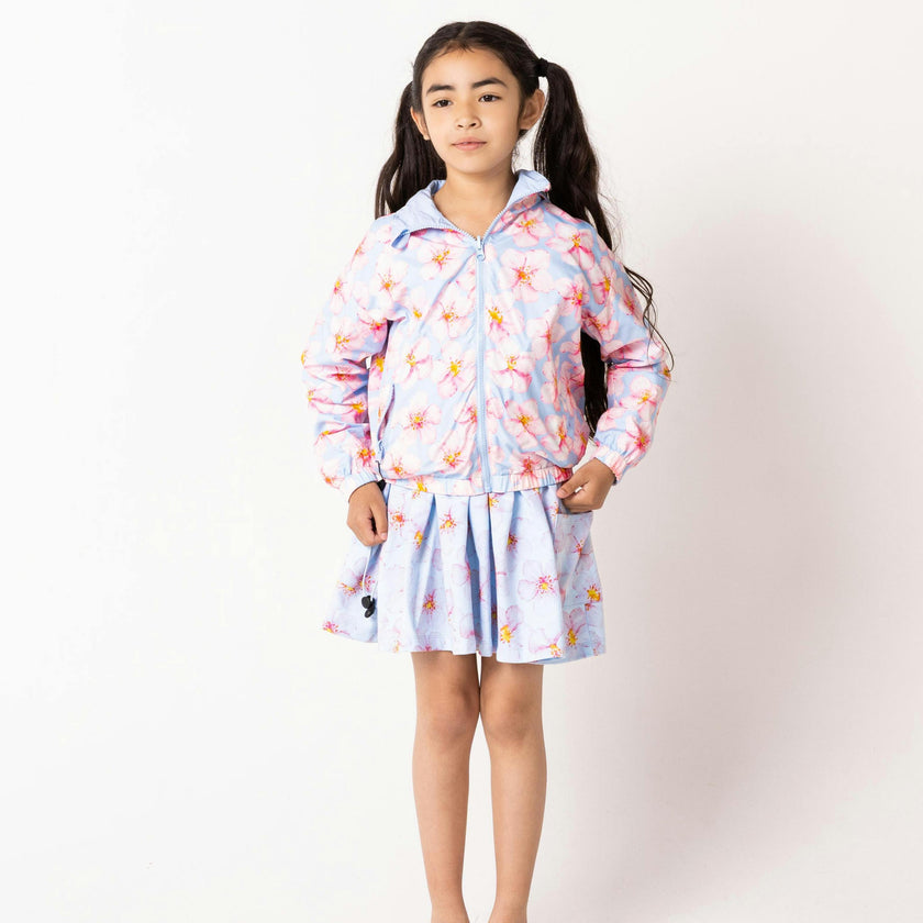 Mid Weight French Terry Twirl Dress, Hibiscus