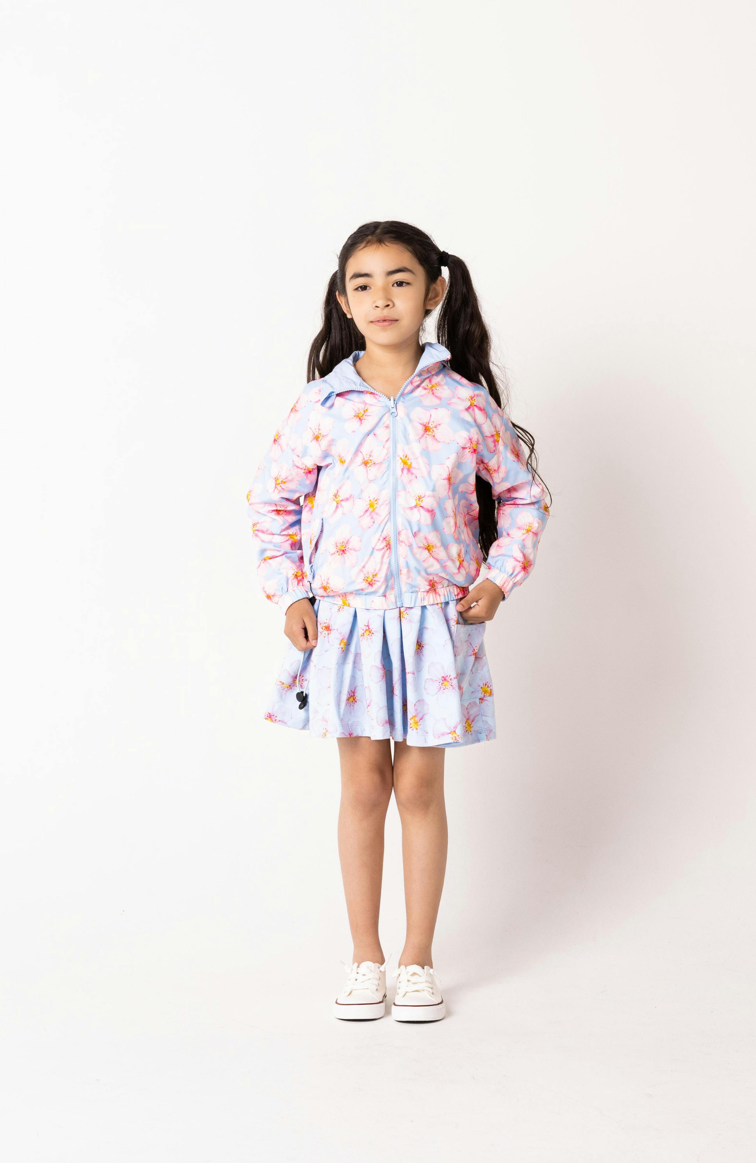 Mid Weight French Terry Twirl Dress, Hibiscus