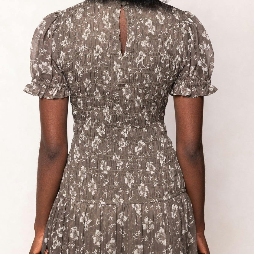 Jennifer Dress in Olive Blossom