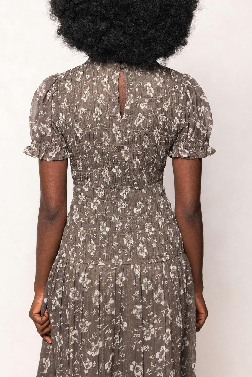 Jennifer Dress in Olive Blossom