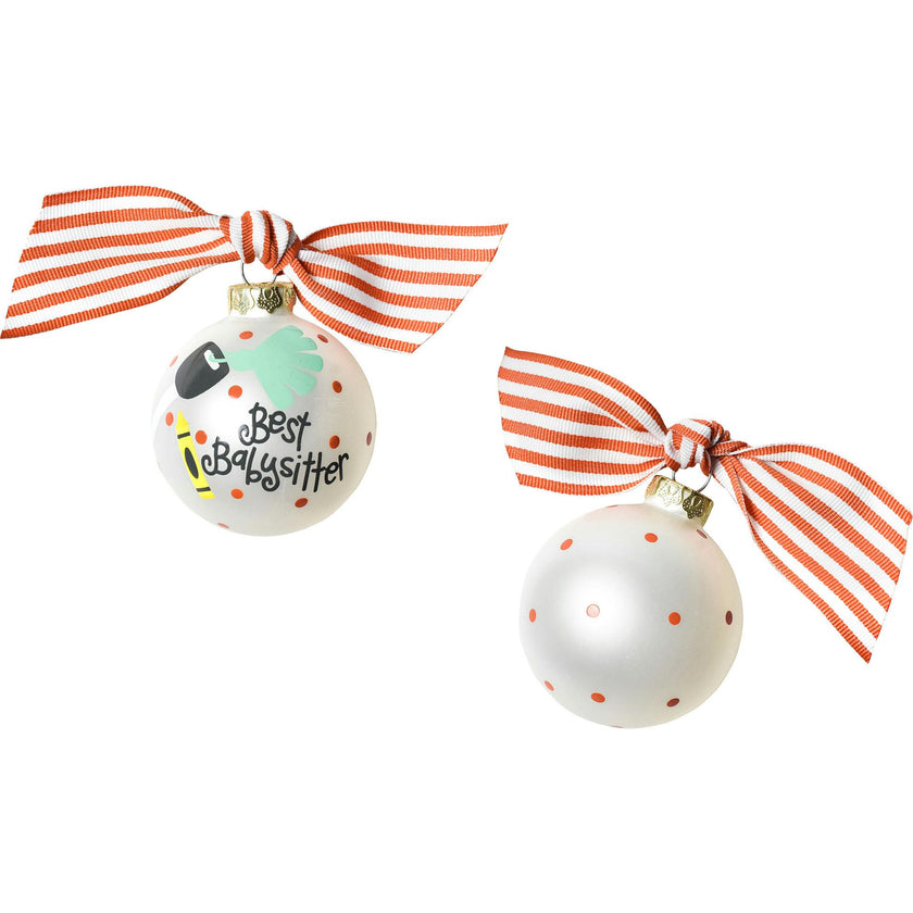 Babysitter Glass Ornament