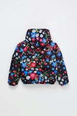 FLORECITAS PUFFER BOMBER JACKET BLACK