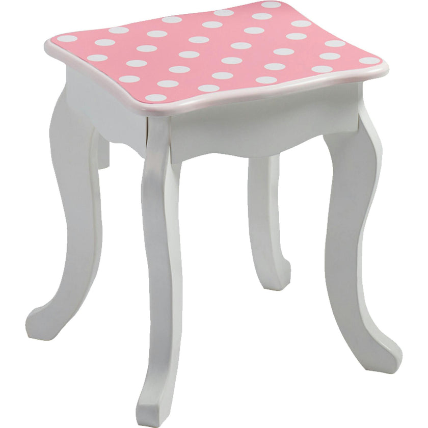 Teamson Kids Wooden Polka Dot 2-Pc. Play Vanity