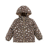 Alex Reversible Puffer Leopard Hearts