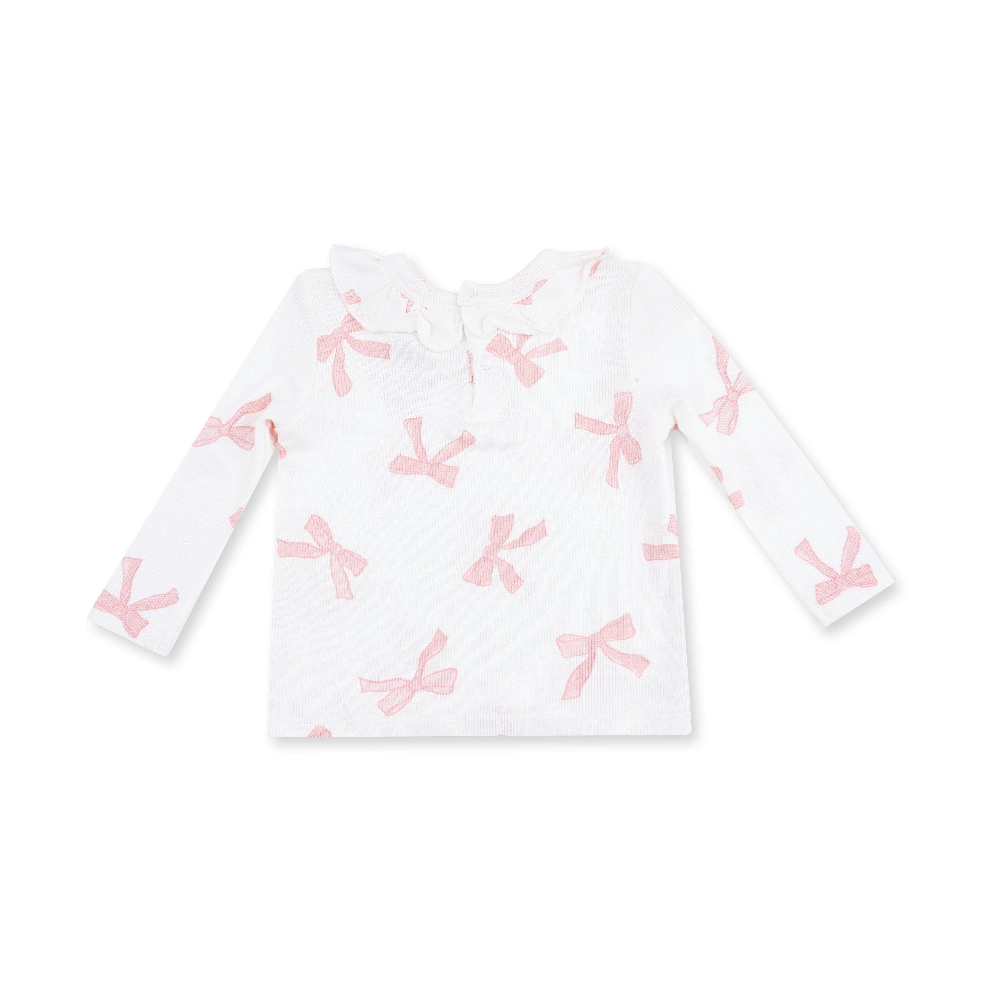Pretty Bows - Long Sleeve Ruffle Top and Pant