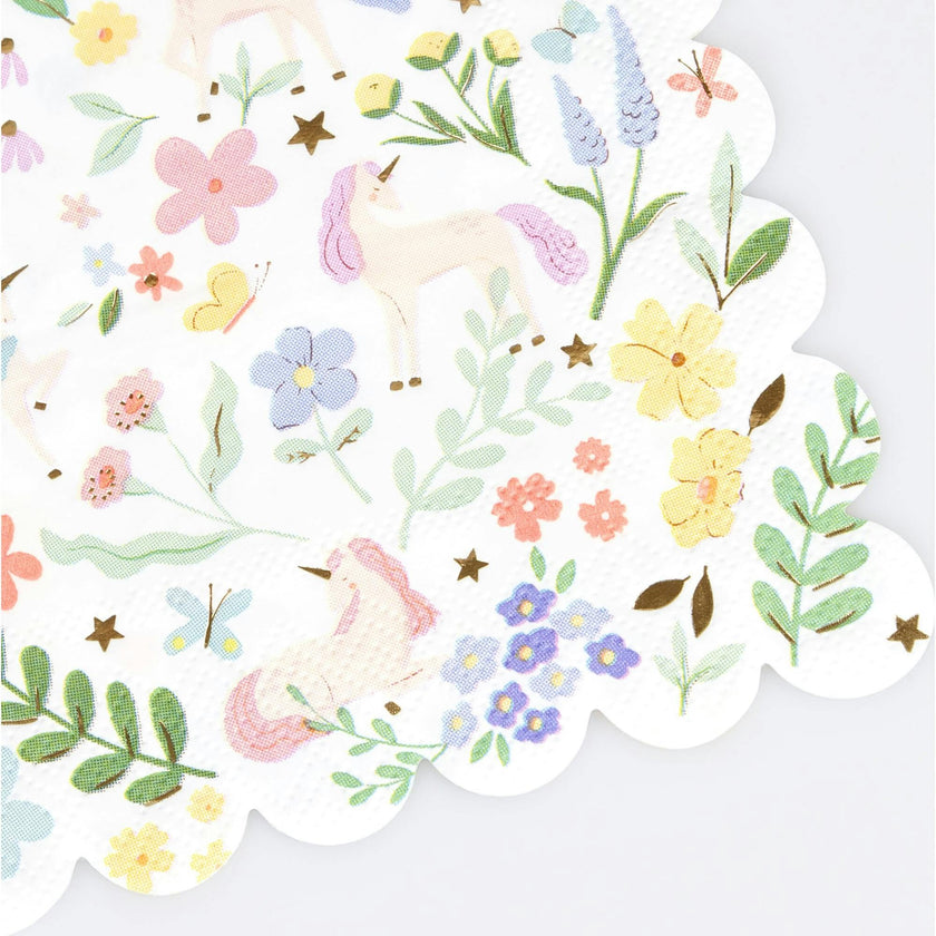 Meadow Unicorns Small Napkins