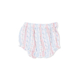 Tulip Stripe - Scallop Back Top with Bloomer & Headband