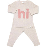 Heart dot "hi" Two Piece Set