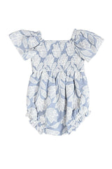 Baby Ophelia Romper in Mosaic Embroidery