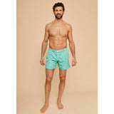 Sky Blue Bandana Men's Swim Shorts