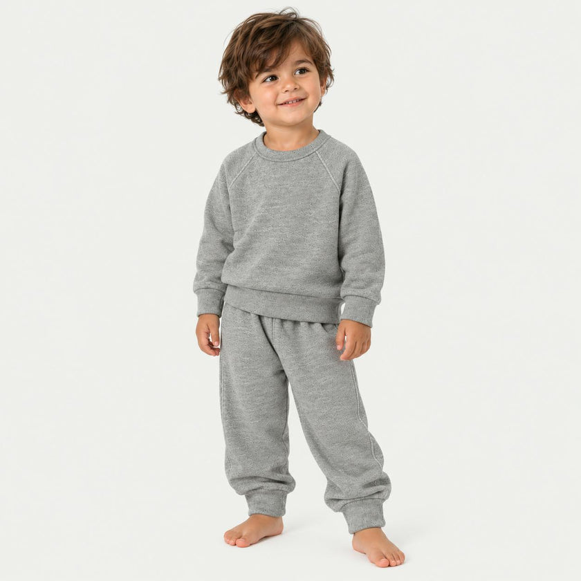 Heathered Vintage Sherpa Sweatshirt + Sweatpant Set
