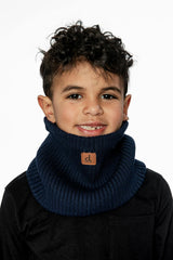Winter Knit Neckwarmer Cool Dark Grey