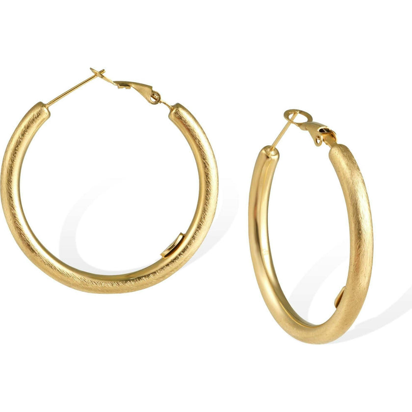 Retro Medium Hoop Earrings