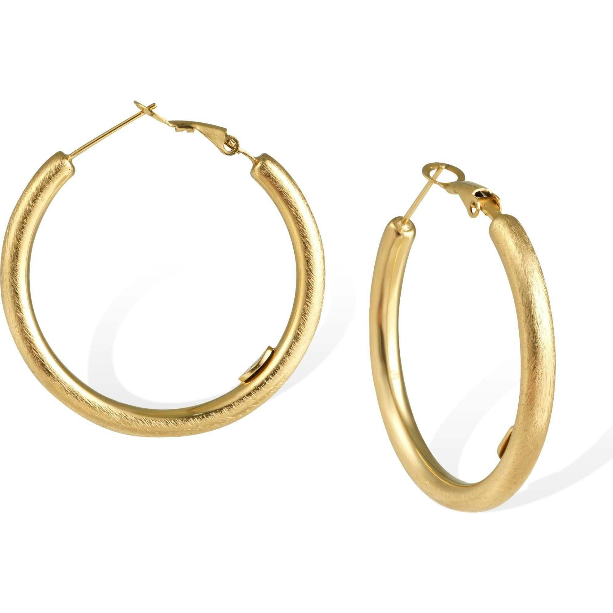 Retro Medium Hoop Earrings