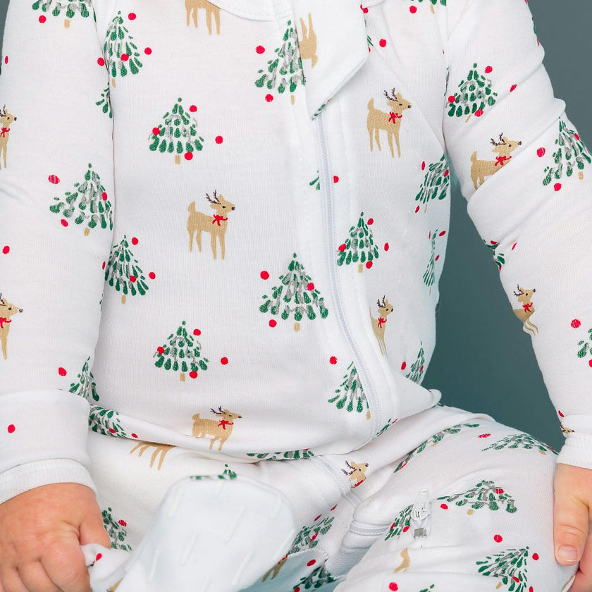 The Organic Zipper Footie [Tinsel Trees]