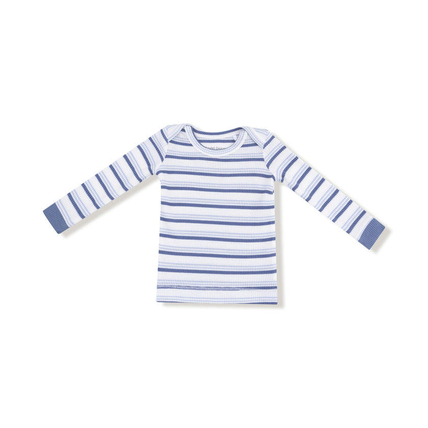 Vintage Stripe - Blue - Long Sleeve Loungewear Set