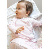 Pink Leaves Pima Baby Pajama
