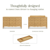 Liberty 9-Drawer Assembled Dresser in Honey