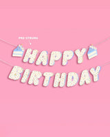 Bday Cake Banner - iridescent foil banner