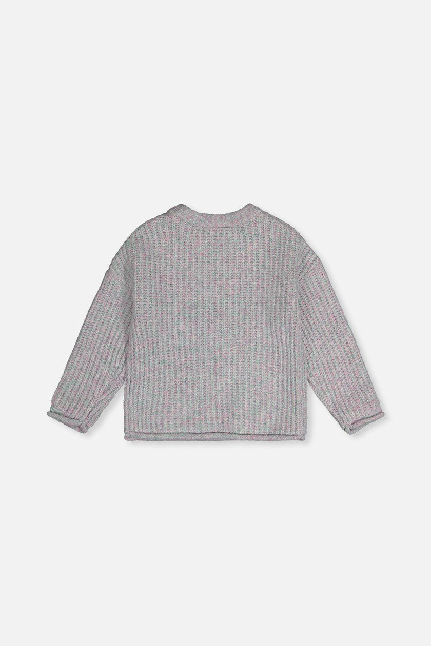 Poodle Sweater Pale Turquoise And Lilac