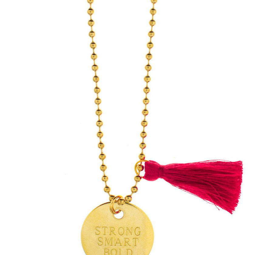 STRONG SMART BOLD NECKLACE COLLABORATION WITH GIRLS INC $2 donated GIRLS INC