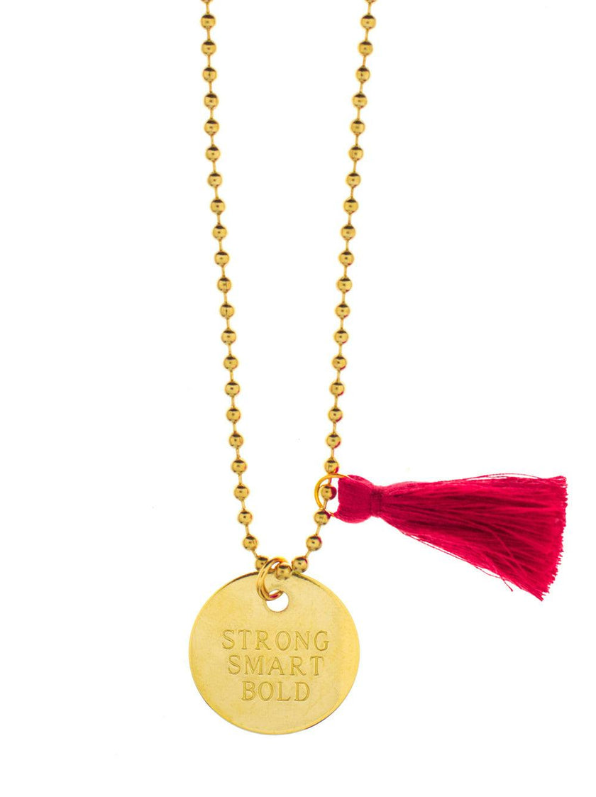 STRONG SMART BOLD NECKLACE COLLABORATION WITH GIRLS INC $2 donated GIRLS INC