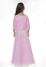 Pink Yasmina 2pc Organza Outfit