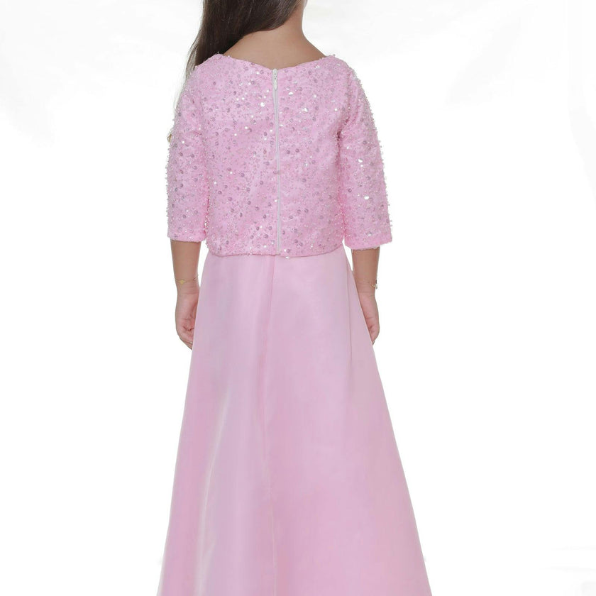 Pink Yasmina 2pc Organza Outfit