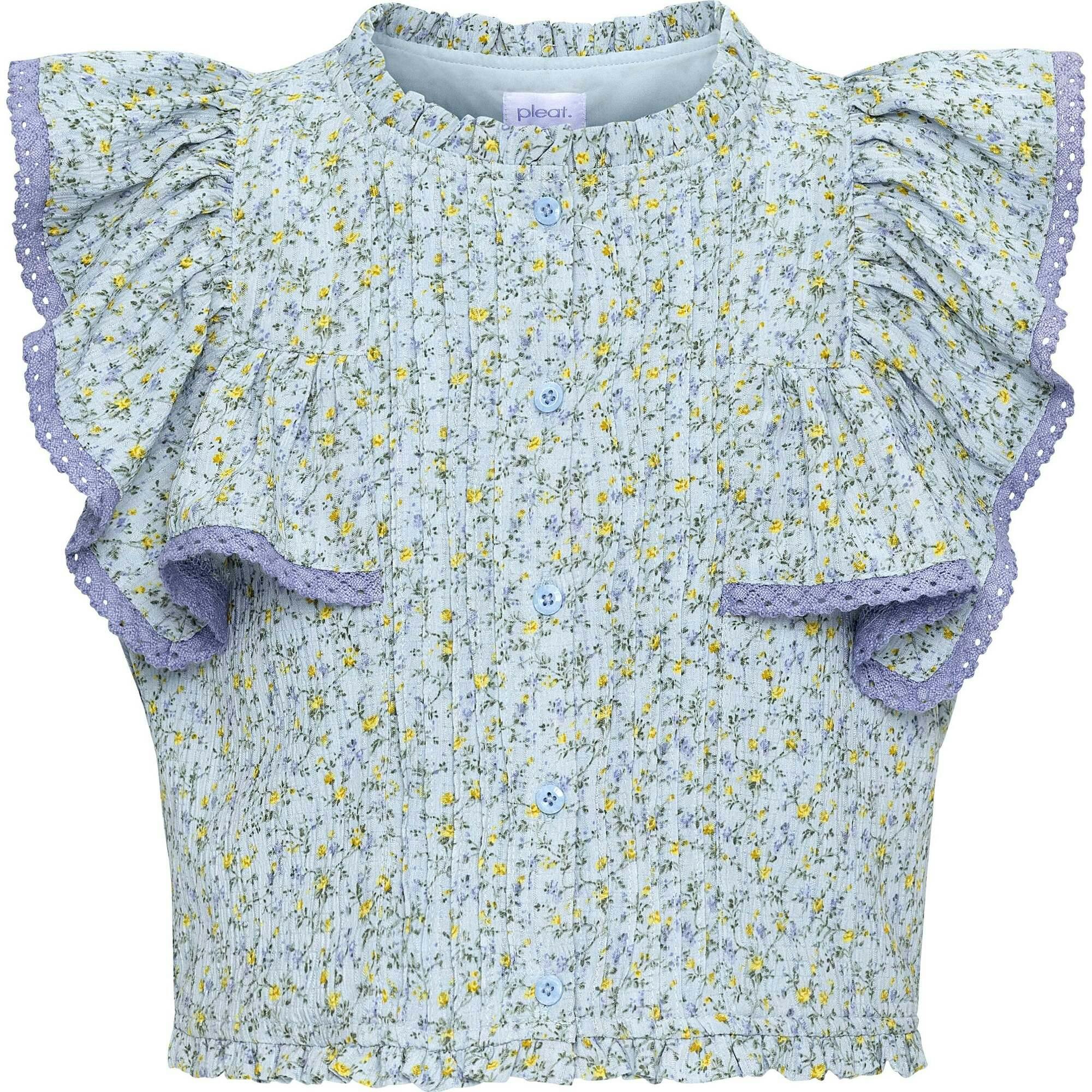 Posie Top Blue Ditsy