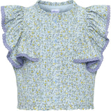 Posie Top Blue Ditsy