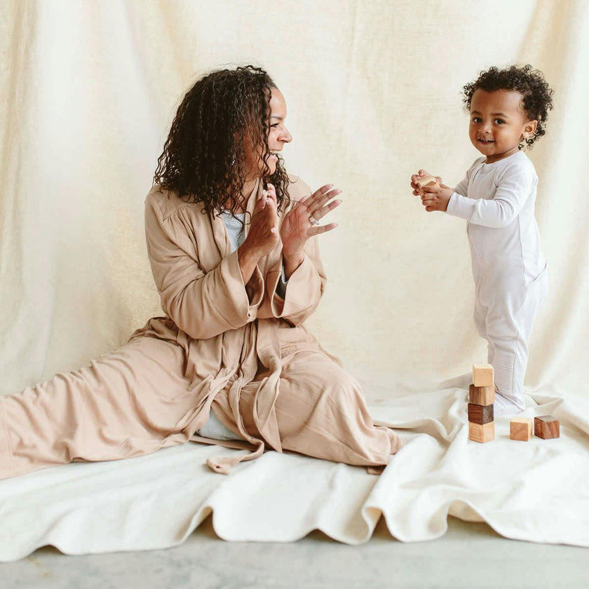 WOMENS ROBE | SANDSTONE