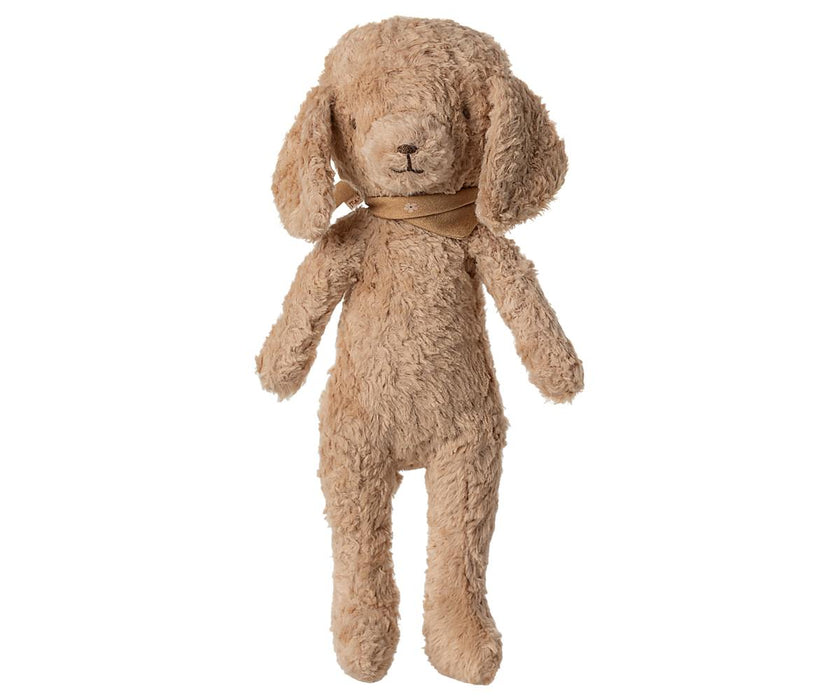 Poodle dog, Vintage plush - Dusty powder