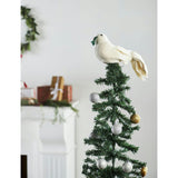 Handmade Hand Felted Wool Christmas Tree Topper - Dove