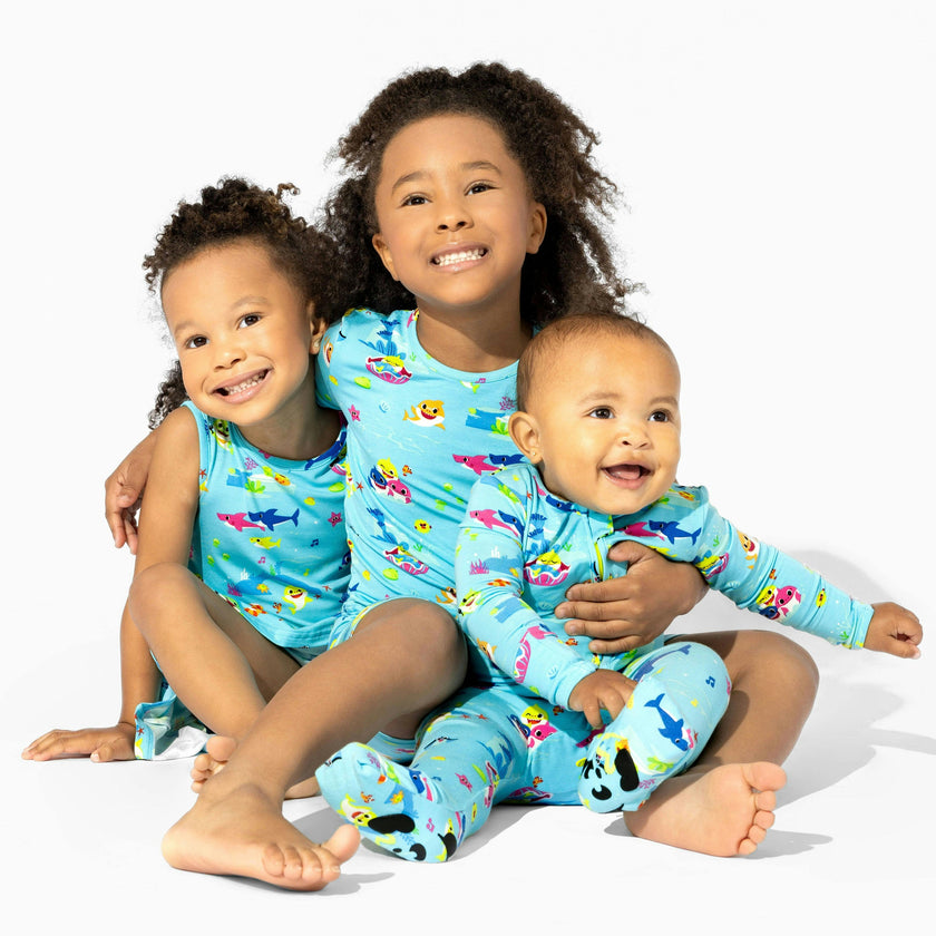Baby Shark Bamboo Kids Pajama Short Set