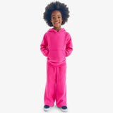 Kids cozy fleece wide-leg pant
