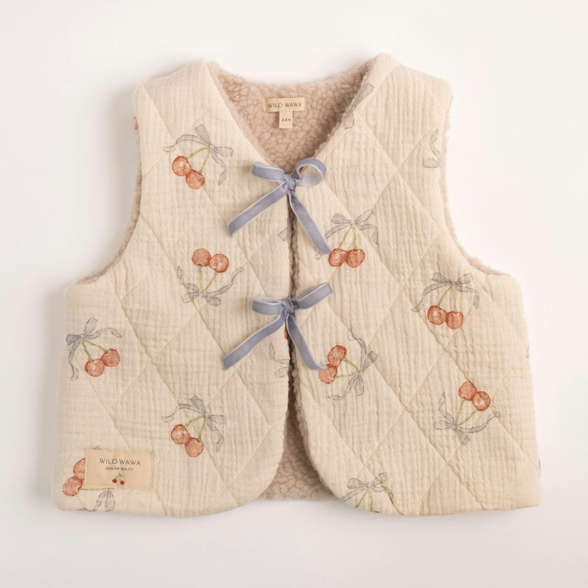 Quilted Vest in Winter Chérie
