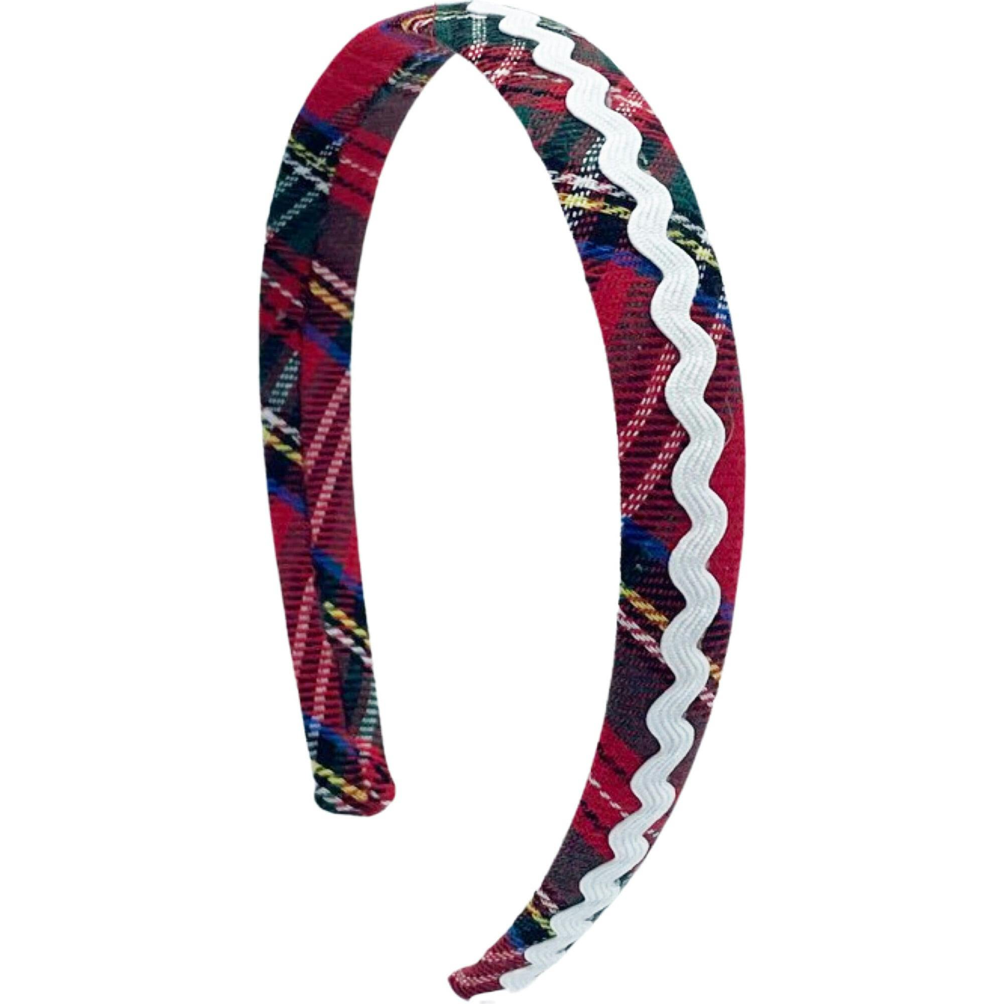 Plaid Ric Rac Headband in Scottie Stewart