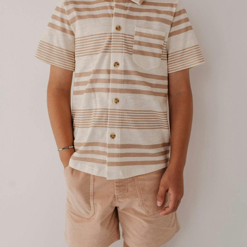 Boy's Collar Button Shirt
