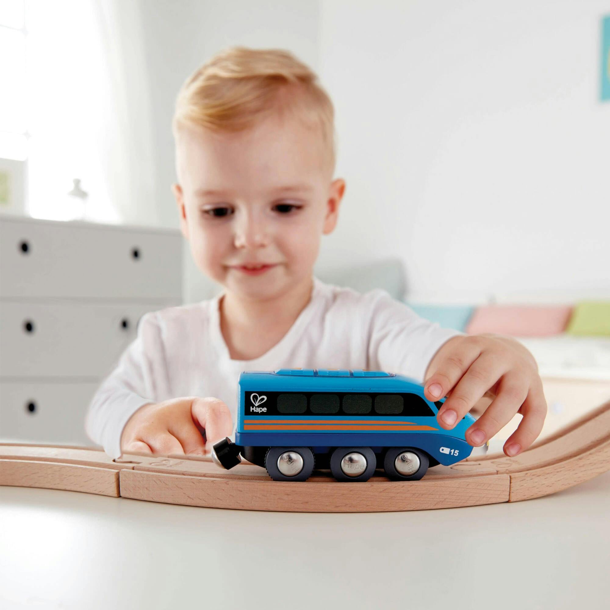 Remote Control Engine Train in Blue