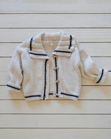 Sail Away Cardigan in Salt/Navy
