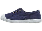 Cienta 70777.84 Washed Navy Canvas Laceless Sneaker