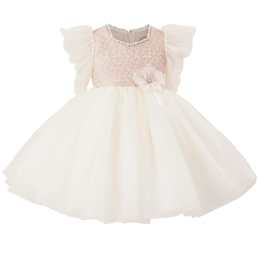 Pink Oaklyn Sequin Tulle Occasion Dress