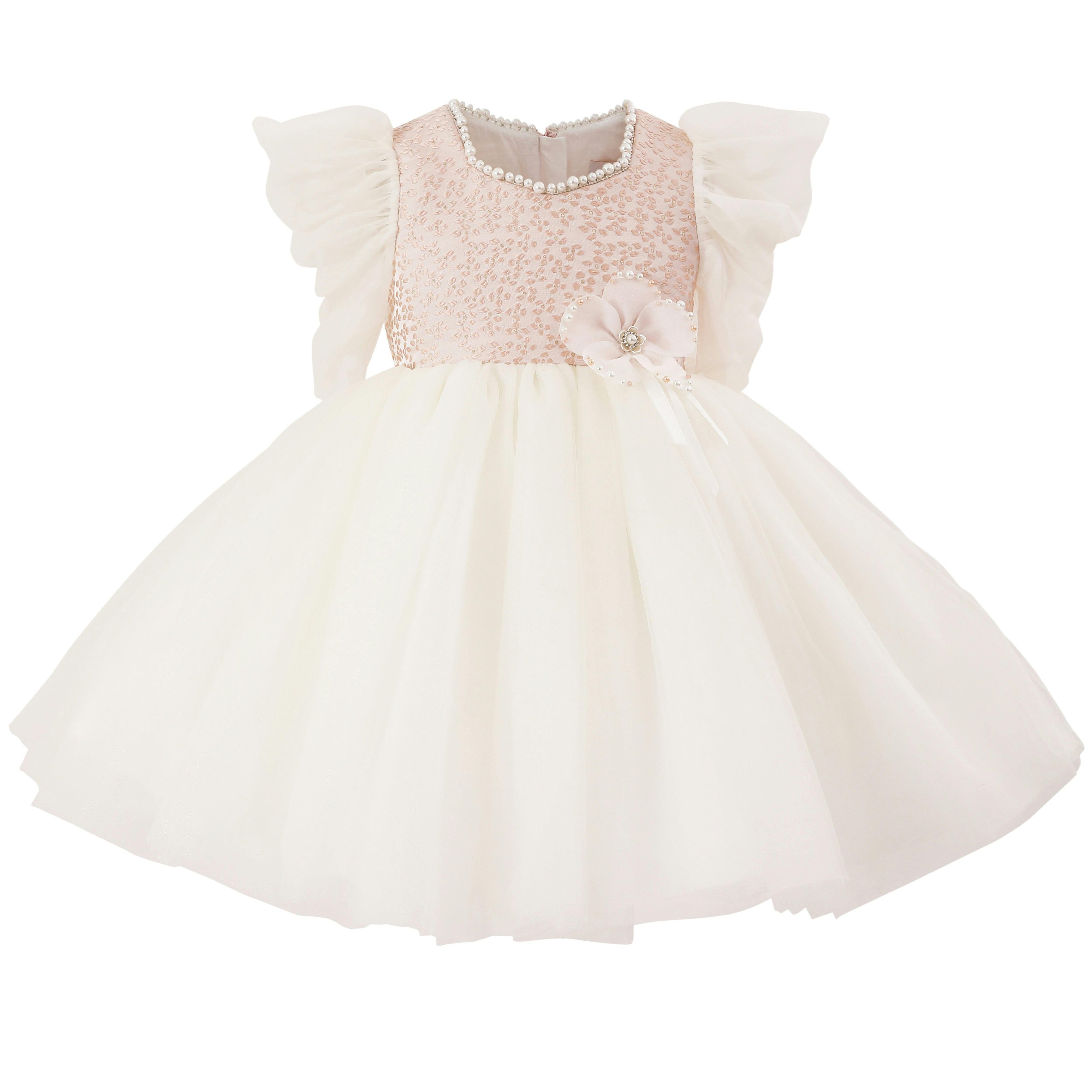 Pink Oaklyn Sequin Tulle Occasion Dress