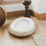 Macrame Oval Play Mat & Love Dad Bodysuit Bundle