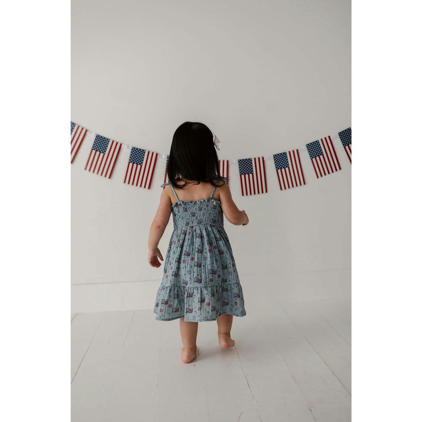Tiered Mini Dress Retro America