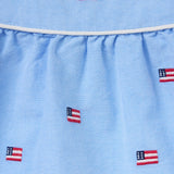 Baby Embroidered Flag Matching Set